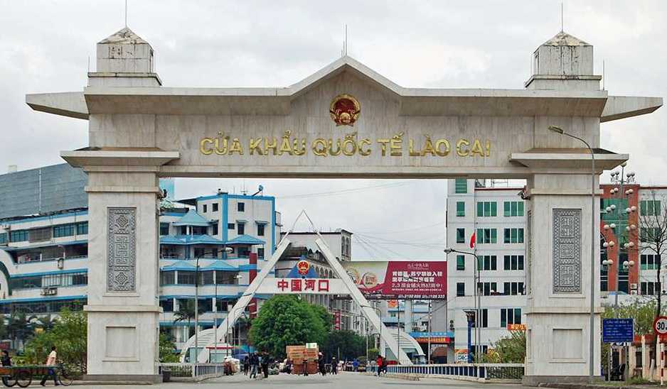 Cửa khẩu quốc tế Lào Cai.