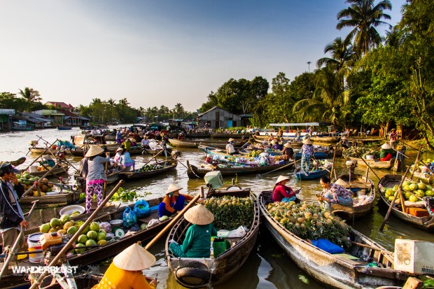 Chợ nổi Cái Răng - Cần Thơ