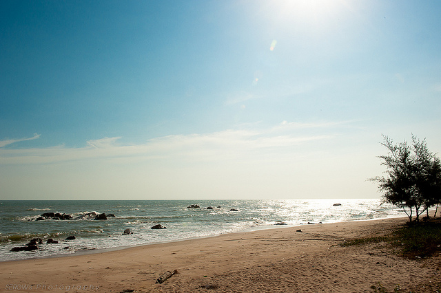 Bãi biển Hồ Tràm.