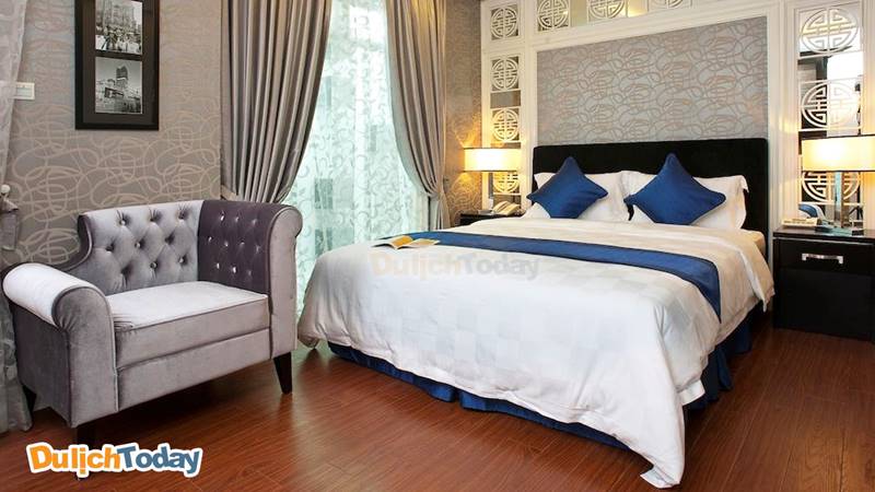 Không gian phòng nghỉ sang trọng tại Church Boutique Hotel