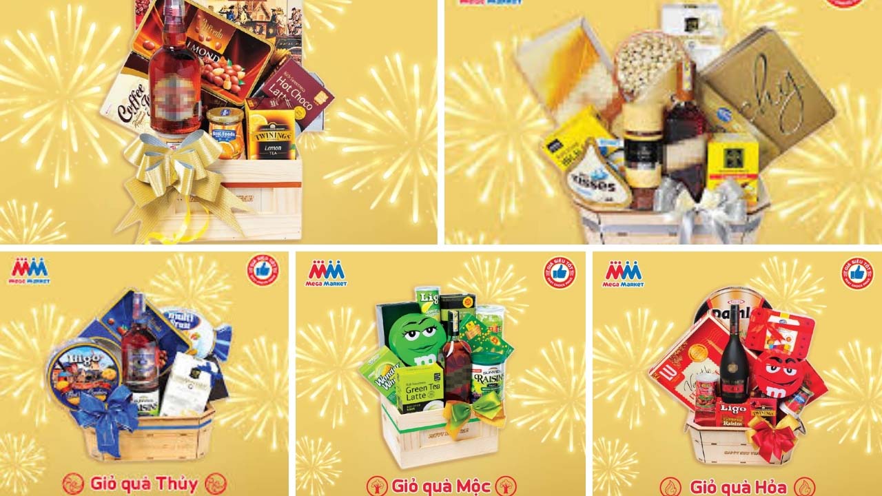 Giỏ quà phong thủy của Mega Market