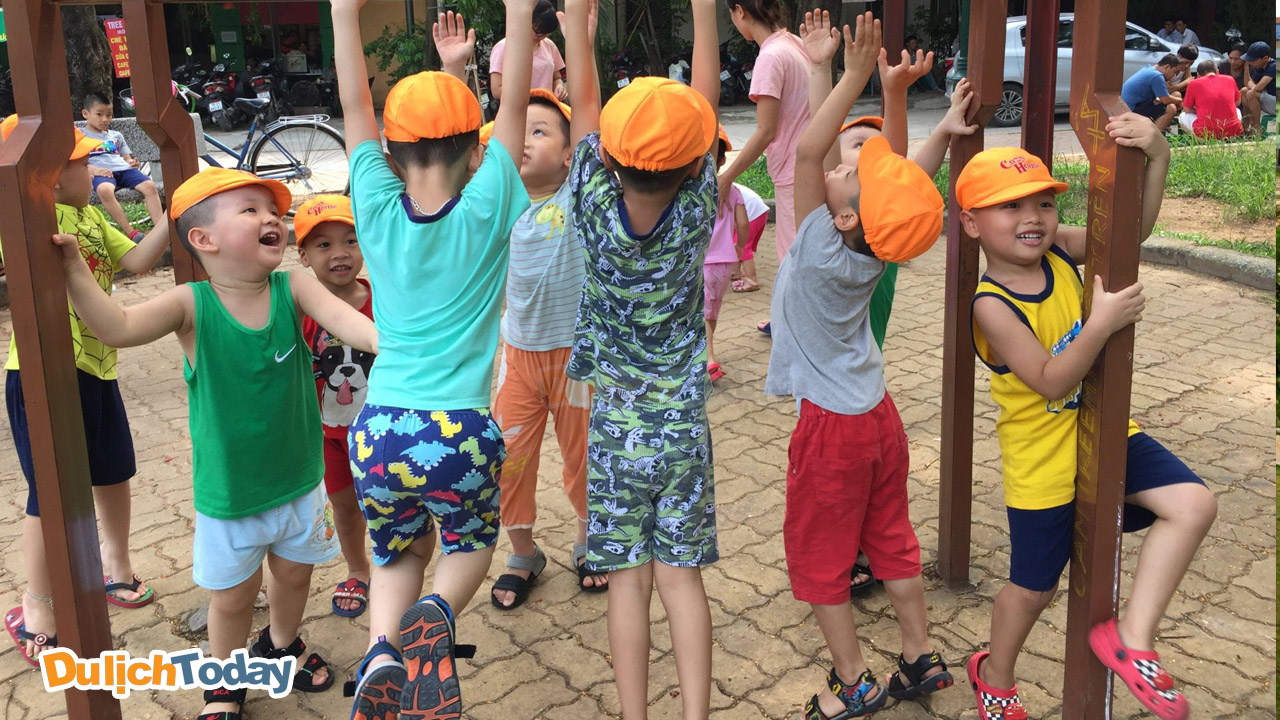 Công viên 1/6 thường là nơi tổ chức nhiều hoạt động team building cho các bé