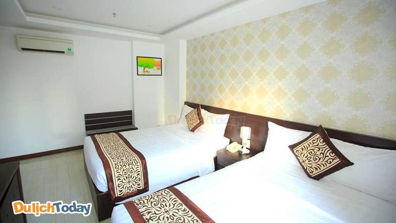 Phòng ngủ thích hợp cho nhóm bạn của Lucky star hotel