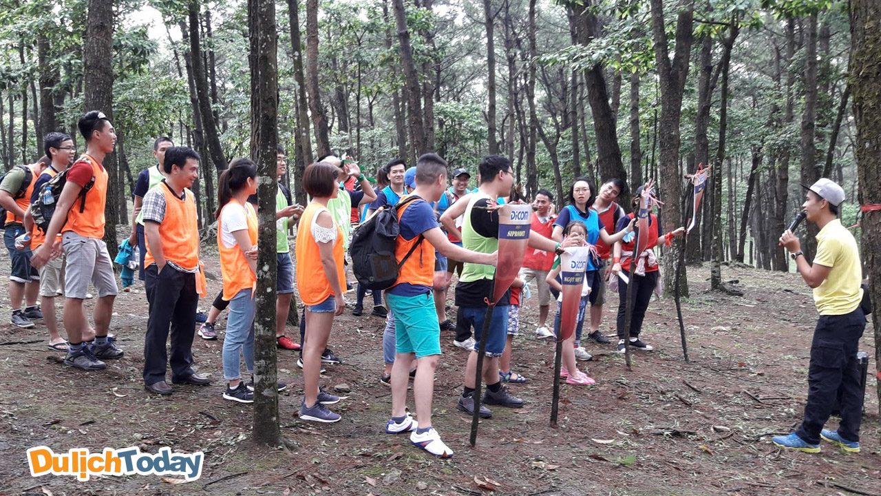 Vườn Quốc gia Ba Vì có không gian rộng và thoáng mát, phù hợp với các hoạt động teambuilding ngoài trời