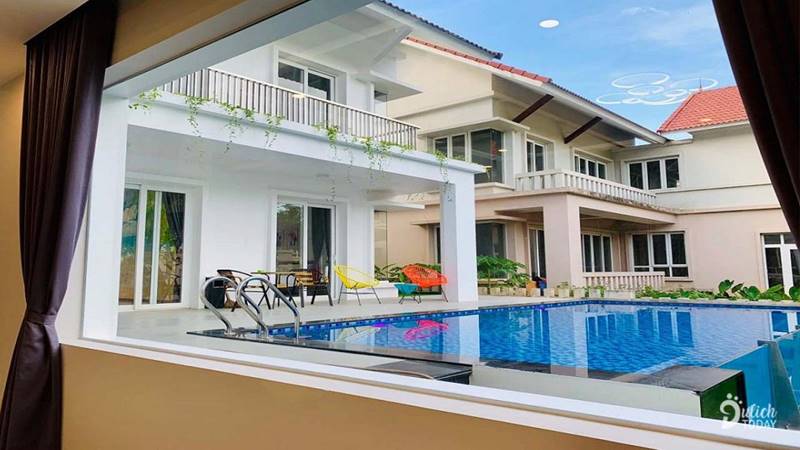 Homestay gần Hà Nội có bể bơi Autumn Flower Villas 