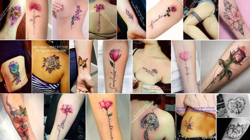 Các mẫu xăm dành cho phái đẹp được khách hàng ưng ý nhất tại Đạt Nguyễn Tattoo