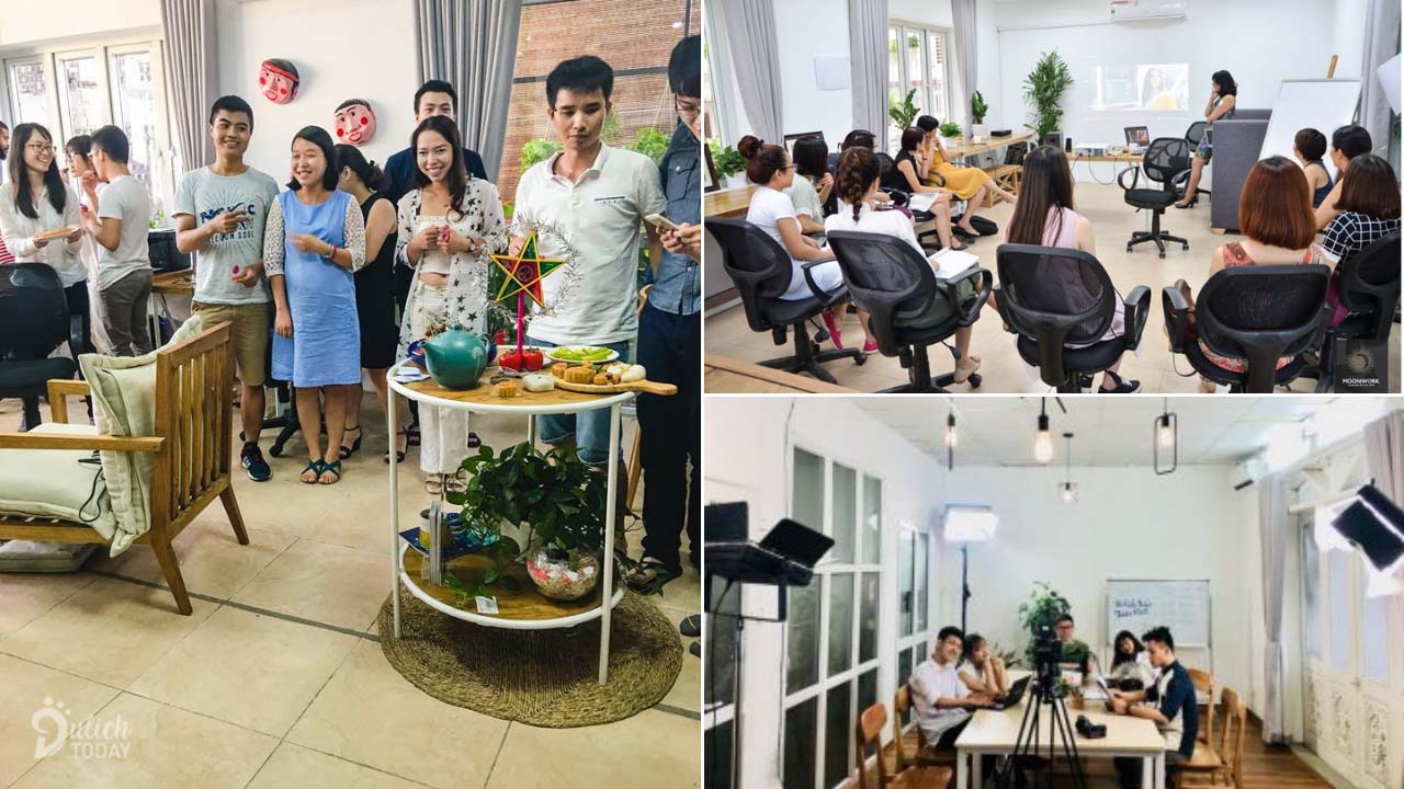 Không gian ở Moonwork Co-working space - địa điểm tổ chức sự kiện Hà Nội loại nhỏ