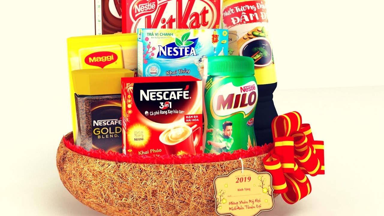 Giỏ quà Tết Nestle