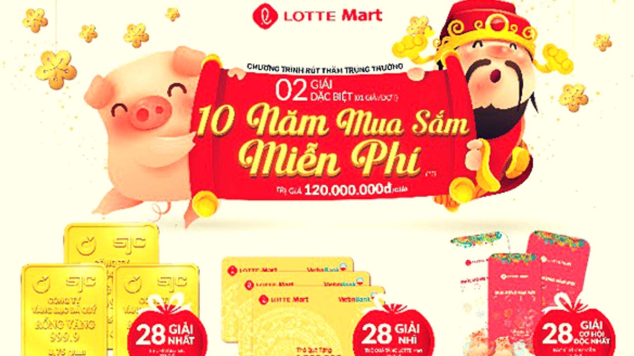 Lotte Mart triển khai khá nhiều chương trình ưu đãi hấp dẫn vào dịp Tết Kỷ Hợi