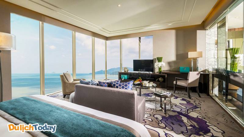 Hệ thống phòng tại Intercontinental với nội thất sang trọng và view nhìn siêu đẹp