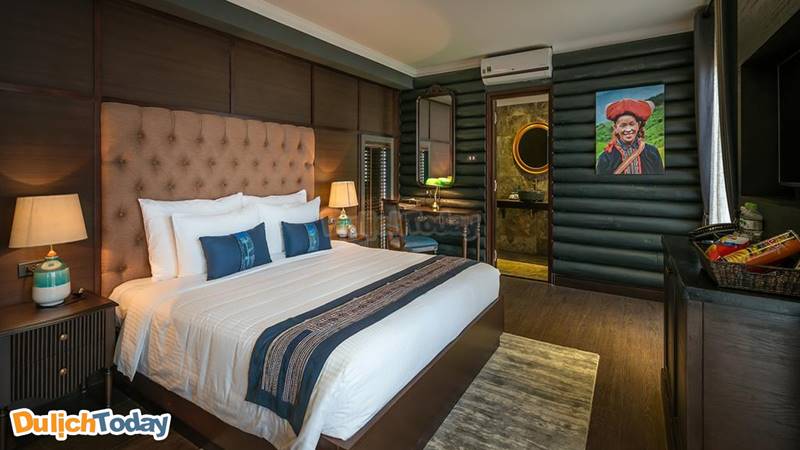 Phòng tại Aira Boutique Sapa Hotel trang trí cực đẹp với tông màu ấm nóng