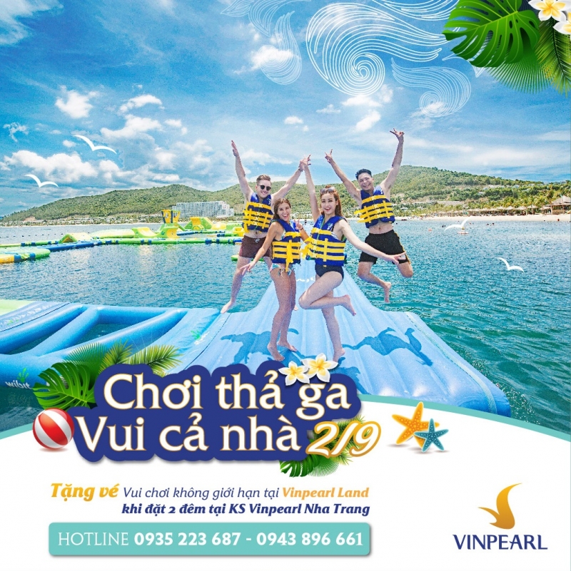 Siêu khuyến mãi kỳ nghỉ lễ 2/9/2017 tại Vinpearl Land Nha Trang