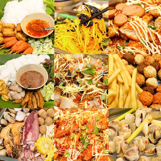 Buffet ăn vặt