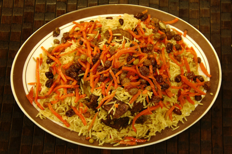 Một trong các món ăn ở Pakistan là Kabuli Pulao.