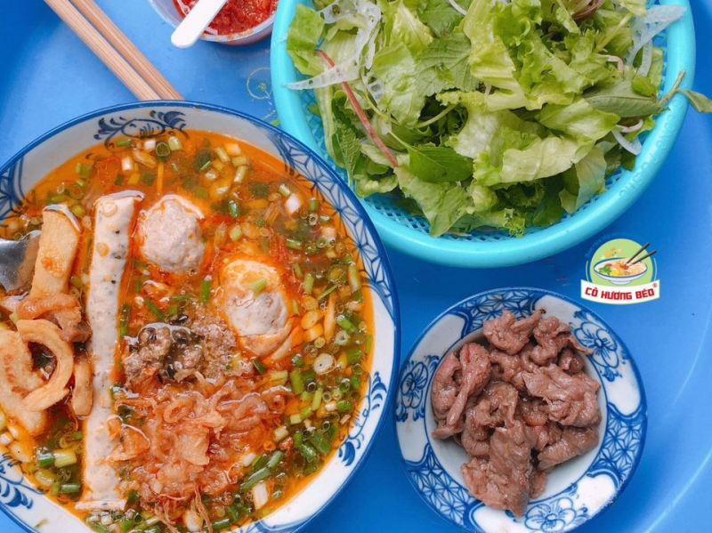 Bún riêu mọc giòn