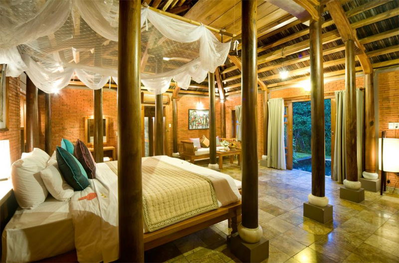 Phòng tại Pilgrimage Village Boutique Resort & Spa với thiết kế sang trọng, đẳng cấp