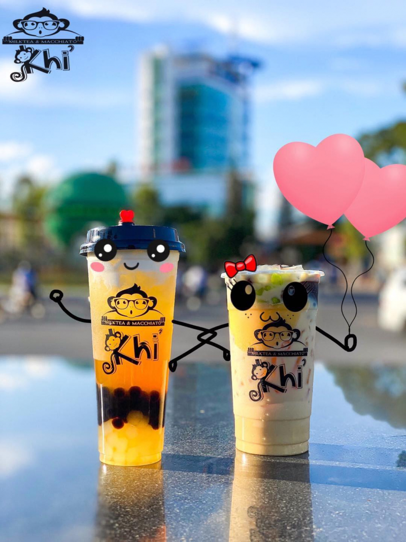 Khỉ milktea & macchiato