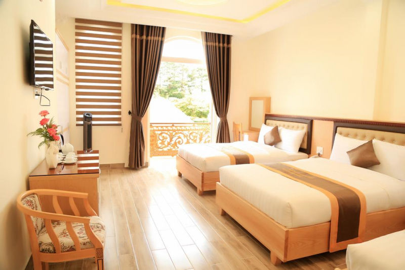 Phòng nghỉ tại Sugar Land Villa Hotel