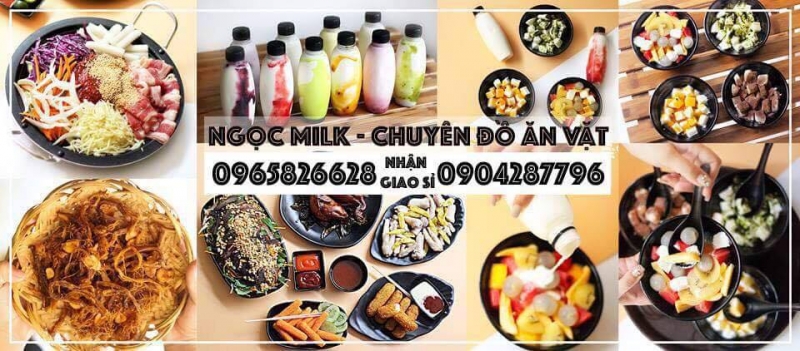 Hình ảnh quảng cáo của cửa hàng (lấy từ facebook chủ quán Ngọc Milk)