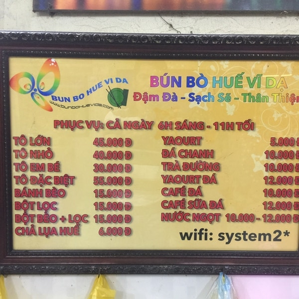 Bún Bò Huế Vĩ Dạ