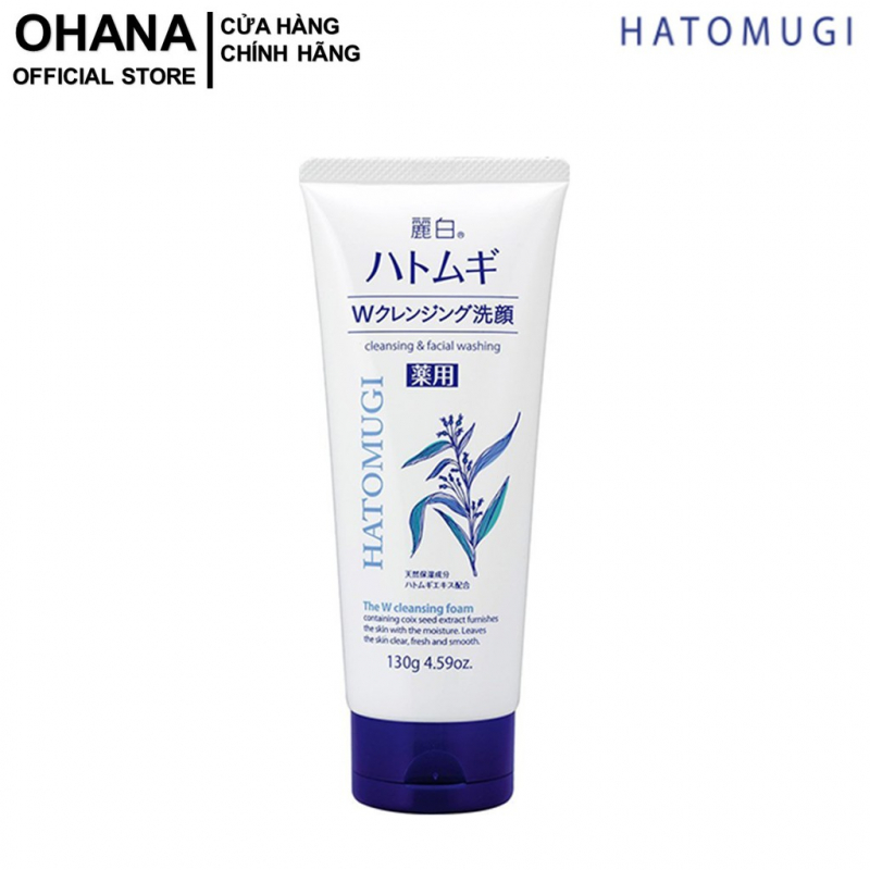 Sữa Rửa Mặt Tẩy Trang Và Làm Sáng Da Reihaku Hatomugi Cleansing Foam