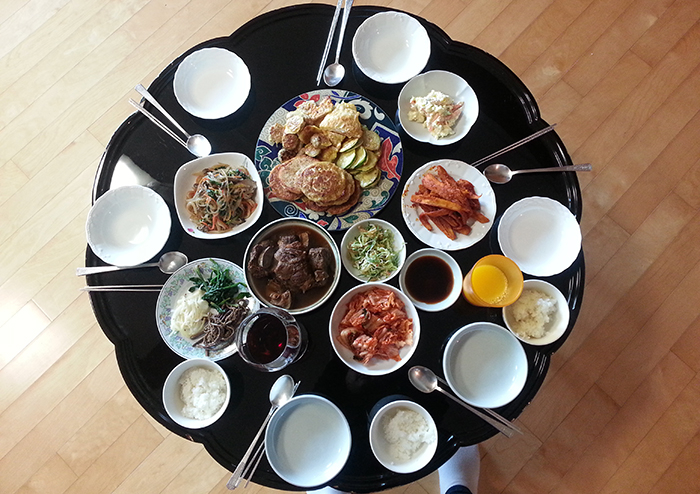 Mâm cơm truyền thống đảo Jeju.