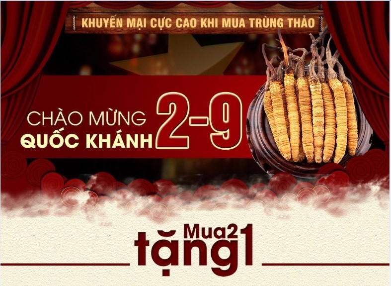 Chương trình khuyến mãi 2/9 của Đông Trùng Hạ Thảo Tây Tạng