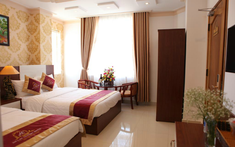 Phòng nghỉ tại Luxury Hotel