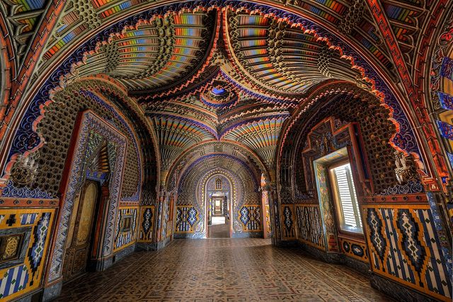 Phòng Peacock của Castello di Sammezzano ở Tuscany