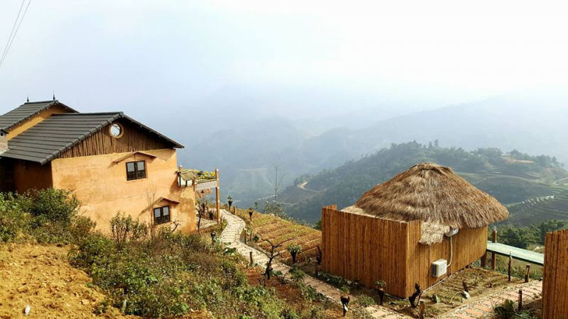 Khung cảnh phía ngoài của Sapa Clay House - Mountain Retreat