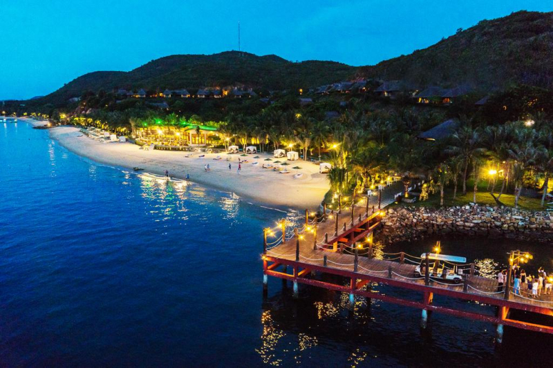 Bãi Biển Nha Trang lúc chiều tối