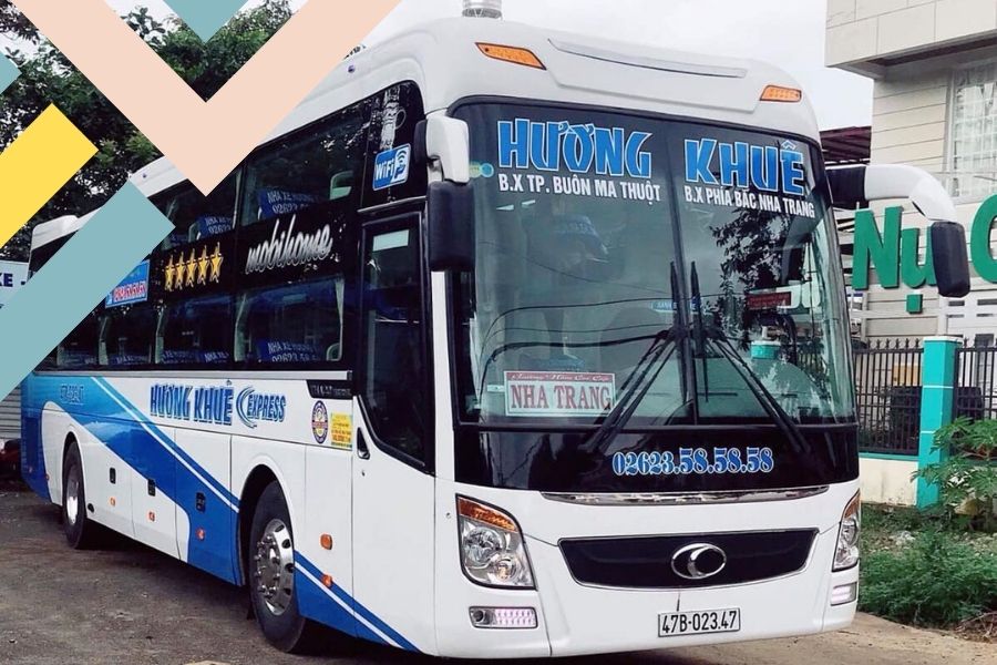 Xe khách hương khuê tuyến buôn ma thuột nha trang