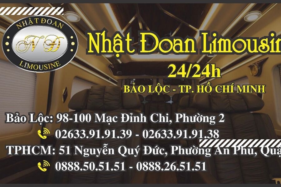 Giá vé xe nhật đoan limousine