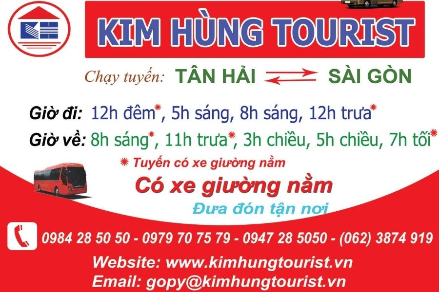 Số điện thoại tổng đài hotline xe khách Kim Hùng