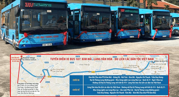 lộ trình xe bus 107 hà nội