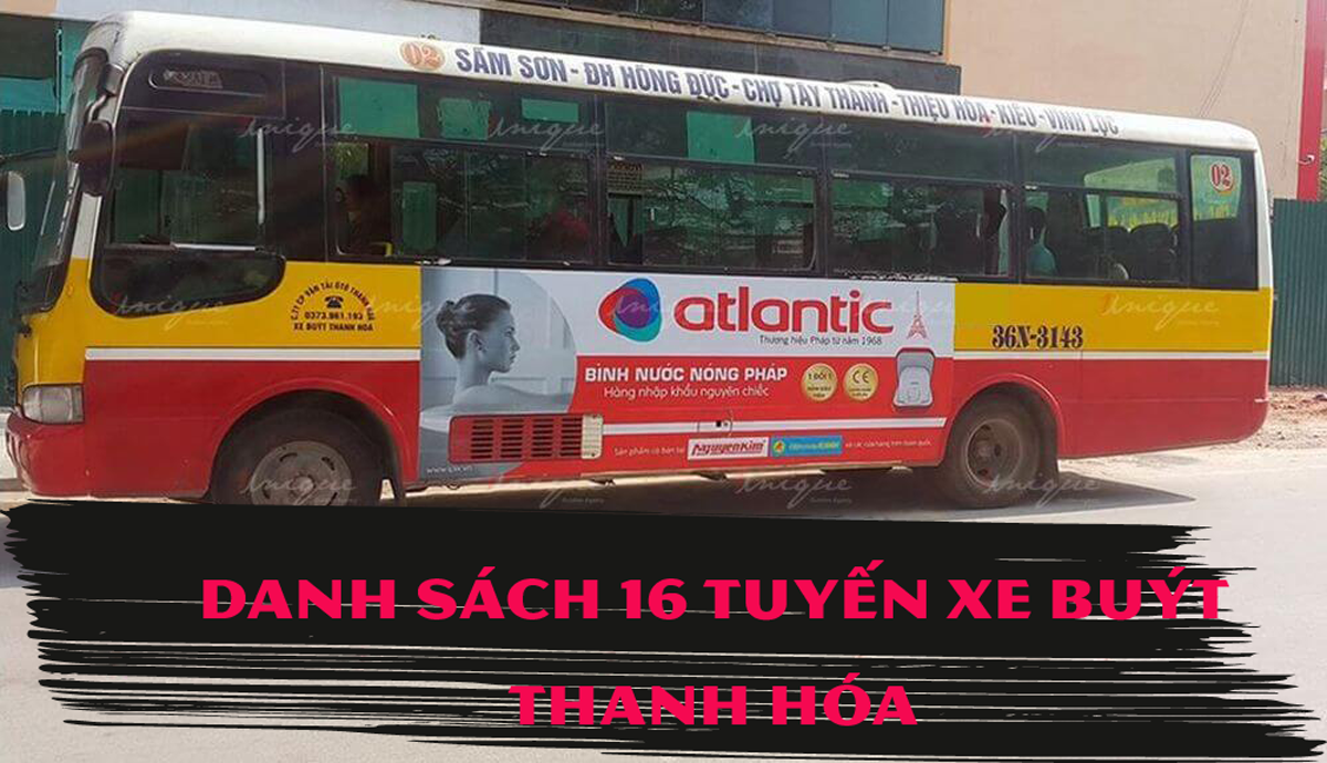 Danh sách 16 tuyến xe buýt thanh hóa cập nhập mới nhất