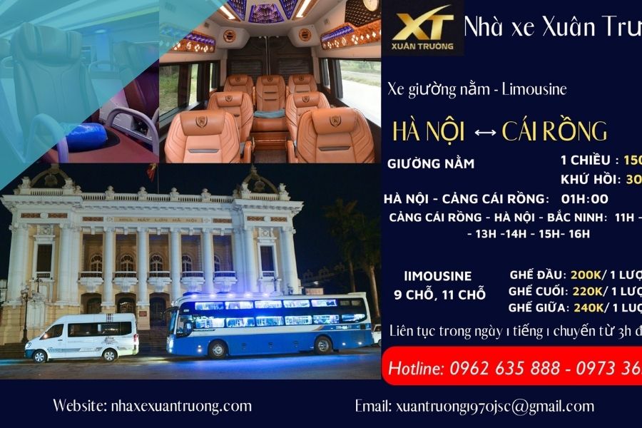 Giá vé xe xuân trường hà nội quảng ninh