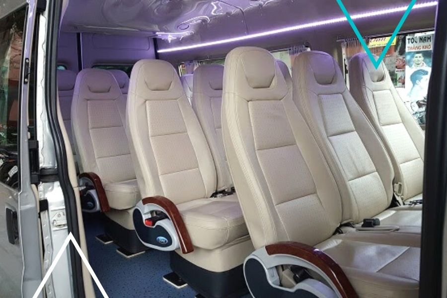 Ghế ngồi xe tuấn anh limousine