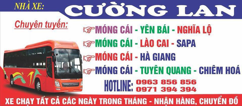 lịch trình nhà xe cường lan móng cái