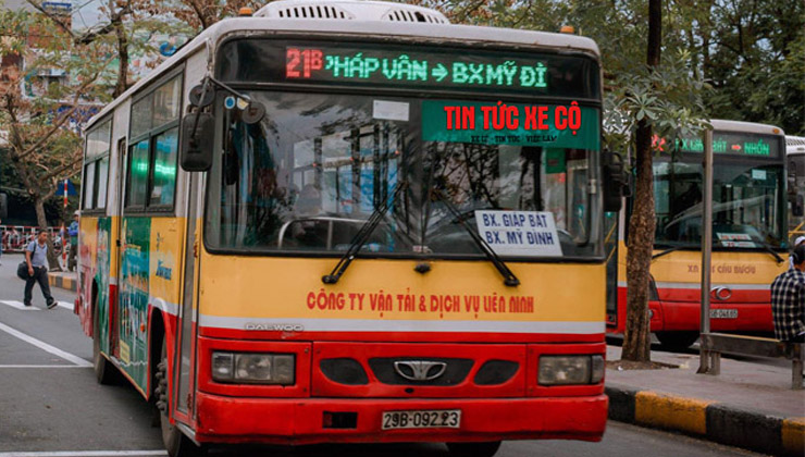 lộ trình xe bus 21b hà nội