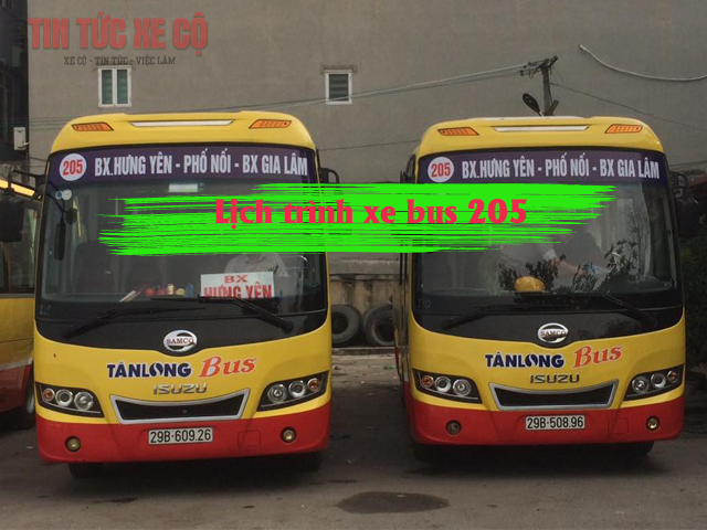 lộ trình xe bus 205 mới nhất