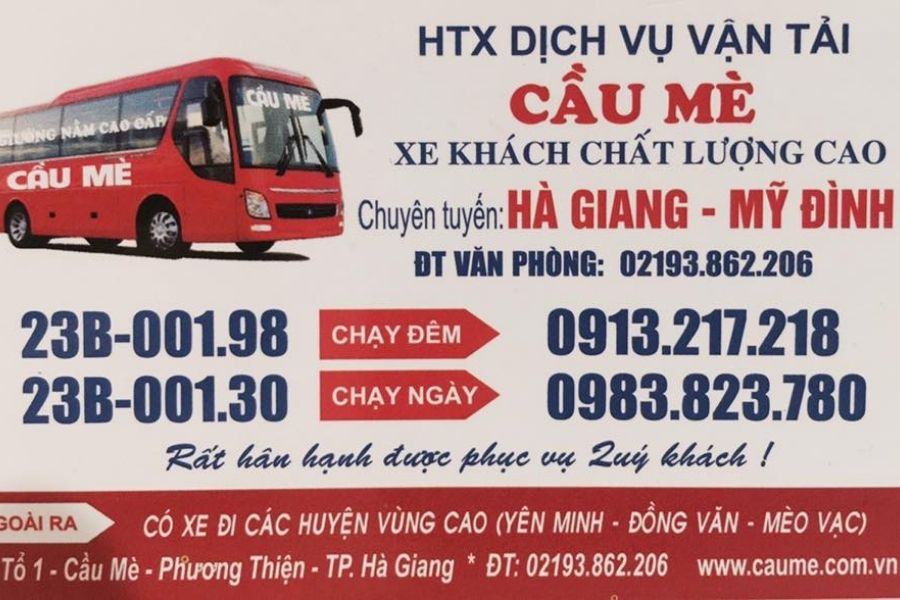 Số điện thoại tổng đài hotline đặt vé xe Cầu Mè