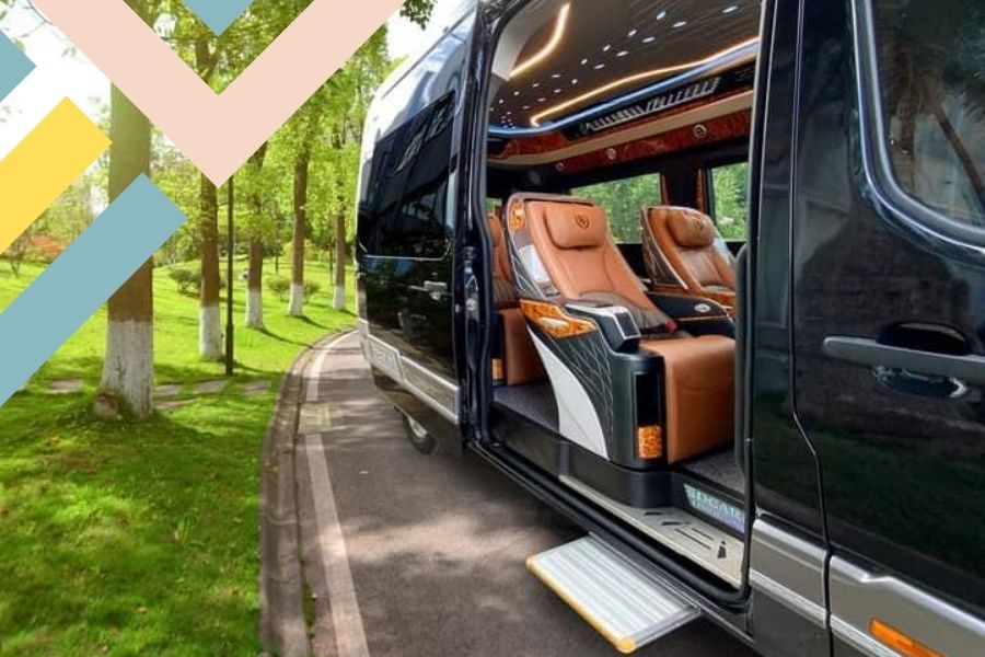 Tiện ích nội thất bên trong xe huy hoàng limousine