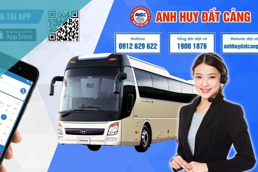 Tổng đài đặt vé xe anh huy đất cảng