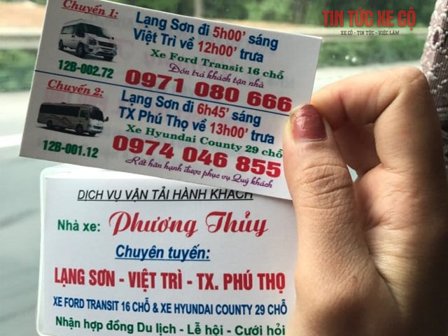 lịch trình nhà xe phương thủy phú thọ