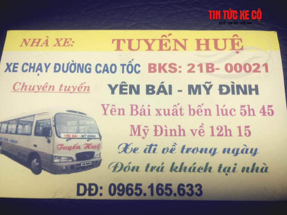 Số điện thoại xe khách Tuyến Huệ