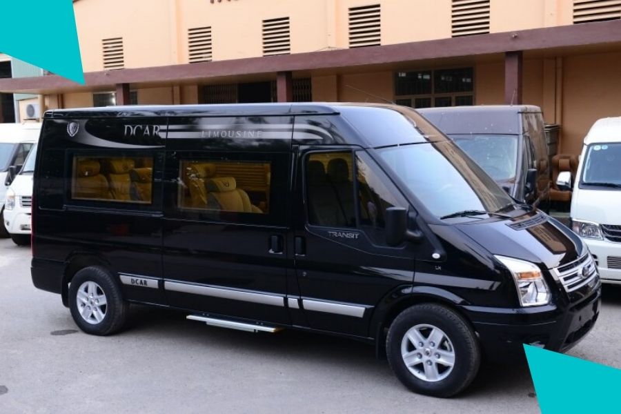 Không gian bên trong xe limousine laha