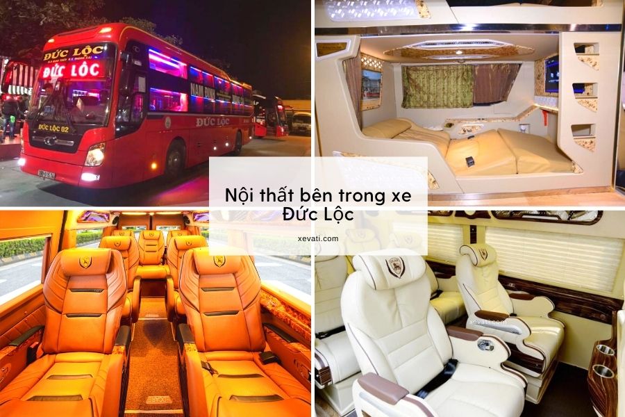 Nội thất bên trong xe khách Đức Lộc