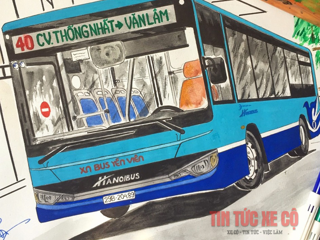 lộ trình xe bus 40 hà nội