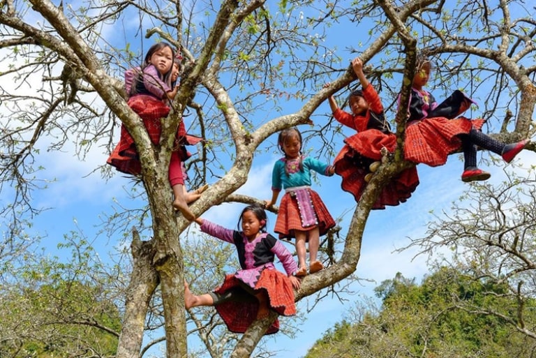 Không nên cho trẻ em vùng cao tiền